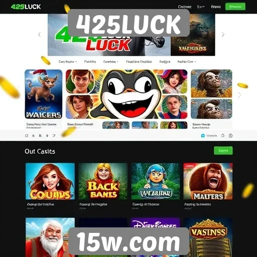 Perfil do site de jogos 425LUCK